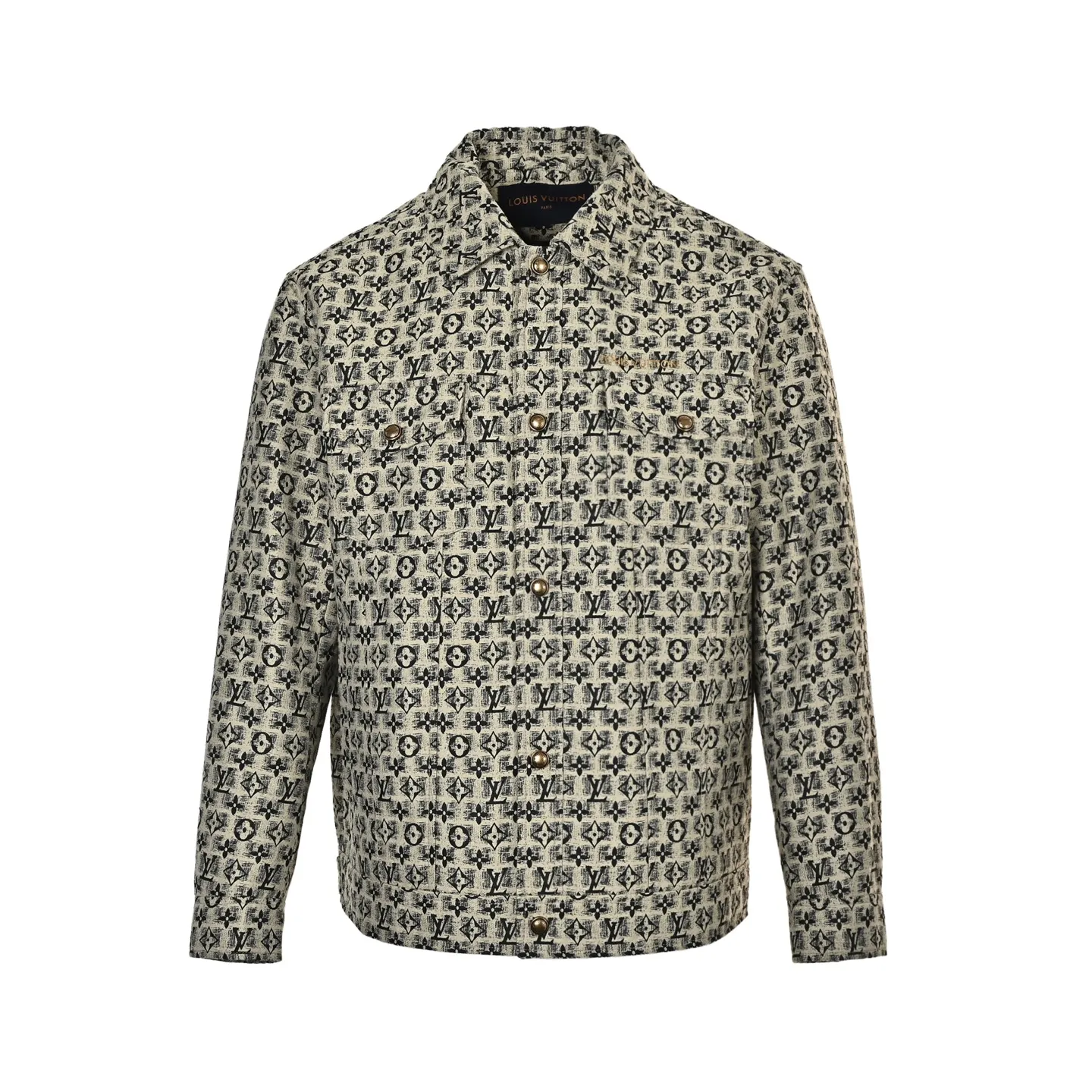 Louis Vuitton/Louis Vuitton all-over embroidered old flower lapel jacket